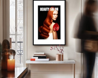 Professional Beauty Salon Marketing Poster, Hair Salon Wall Art, Beauty Studio Decor, Beauty Salon, Beauty Business Decor, Beauty Industry
