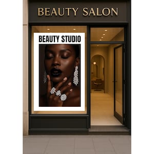 Professional Beauty Salon Poster, Inspired Feminine Wall Art, Printable Nail Salon Art,Luxury Nail Studio Decor, Fashion Print,Female Print.
