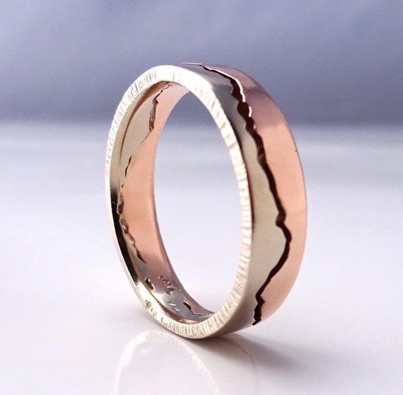 rose gold eternity wedding band