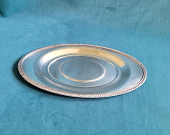 Vintage Fiesta by Oneida Ltd. Oval Silver Plate Tray