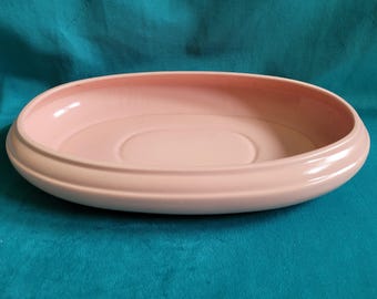 Abingdon Pink Vintage Shallow Oval Vase