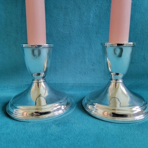 Duchin Sterling Silver Candle Holders - Etsy