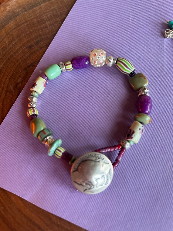 Heavy Buffalo 200 Grm Native American Buffalo Turquoise Sterling Silver Bracelet Heavy Buffalo 200 Grm Native American Buffalo Turquoise Sterling Silver Bracelet