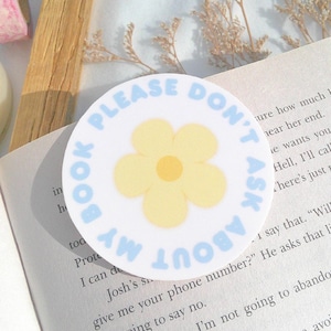 Cute Kindle Stickers | flower sticker, vinyl sticker, cozy stickers, bookish sticker for kindle, cute stickers, kindle accessories