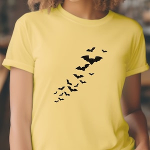 Fliegen Fledermäuse Shirt, Herbst Shirt, Fledermäuse Shirt, Halloween Shirt, Herbst Saison Shirt, Halloween Fledermäuse Shirt, Fledermaus Shirt, gruselige Fledermäuse Shirt