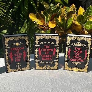 Blood and Ash Series - Custom Bookbinding Set - Special Edition - Customizable colors