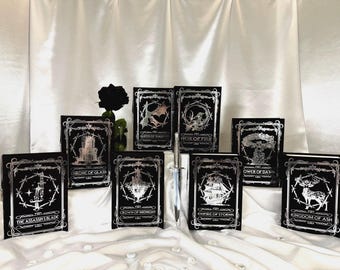 Throne of Glass Series Custom Bookbinding Set - Special Edition - Customizable colors