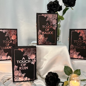 Hades x Persephone Saga - A Touch of Darkness Series – Custom Bookbinding Set - Customizable Colors