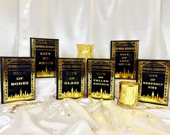 The Mortal Instruments Series Custom Bookbinding Set - Special Edition - Customizable colors