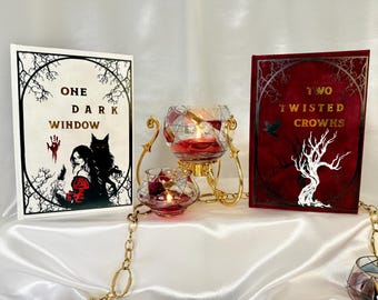 The Shepherd King Duology - One Dark Window & Two Twisted Crowns – Custom Bookbinding Set - Customizable Colors