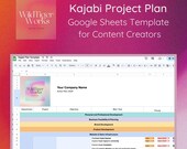 Kajabi Project Plan Google Sheets Template for Online Content Creators (Coaching, Online Course, Memberships)