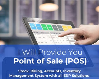 Sistema POS, software di gestione magazzino e fatturazione per la contabilità e la gestione dell'inventario.