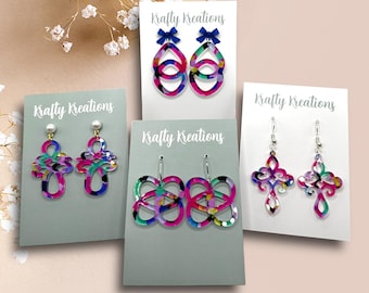 Laser Cut Earring SVG Bundle – Intricate Drop & Dangle Designs | Geometric Earring Shapes | Digital Download Only | Glowforge Tested