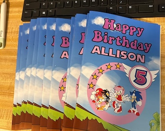 Personalized Coloring Books | Set of 6 Birthday Party Favors