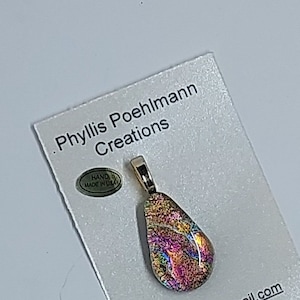 Dichroic geschmolzenes Glas Anhänger