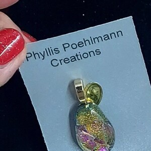 Dichroic geschmolzenes Glas Anhänger