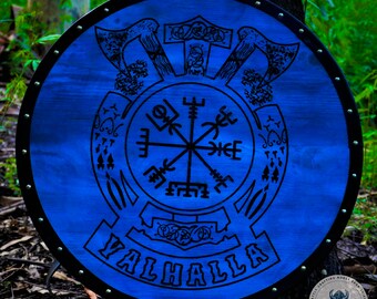 Handmade Viking Shield: Norse Decor, Historical Reenactment Gear