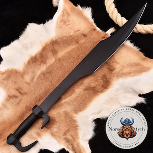 Hand-Forged Spartan Xiphos: High Carbon Steel Ancient Greek Sword Replica