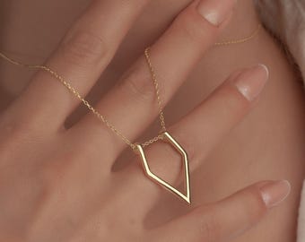 Silver Ring Holder Necklace – Minimalist 925 Pendant to Hold Wedding & Engagement Rings