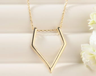Silver Ring Holder Necklace – Minimalist 925 Pendant to Hold Wedding & Engagement Rings