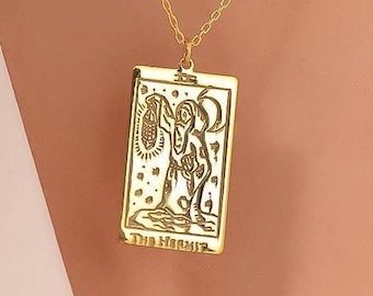 Custom Tarot Pendants| Silver Tarot Necklace |Gift For Mom Custom Necklaces For Women| Silver Tarot Charm| Bridesmaid Necklace For Mom Tarot