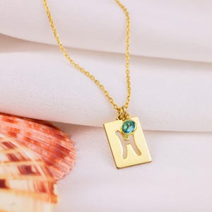 Zodiac Necklace With Birthstone Silver Custom Zodiac Necklace Scorpio Sagittarius Libra Zodiac Jewelry Birthstone Zodiac Necklace Gold 14k