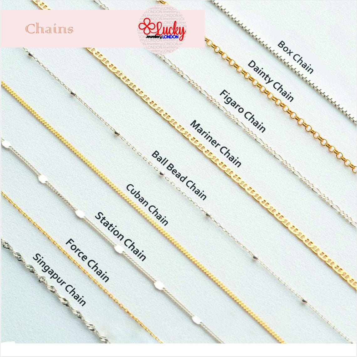 English Initials Neckalce