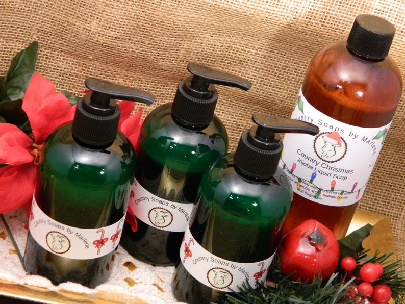 ON SALE Country Christmas Liquid Hand Soap 16 oz refill Etsy