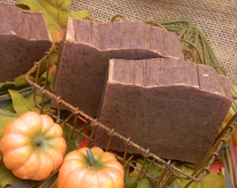 Handmade Pumpkin Pie Paradise Castile Goats Milk Soap No Coconut oil