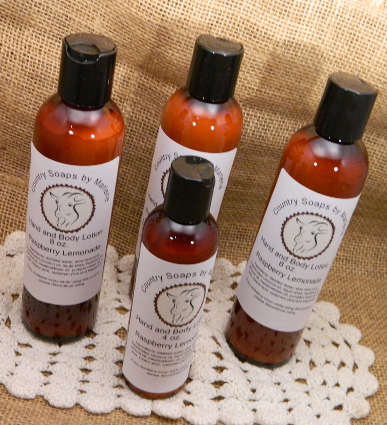On Sale Raspberry Lemonade Hand and Body Lotion Handmade Etsy