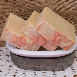Orange Blossom Goats Milk Soap Handmade Soap Cold Processed Soap Homemade Soap