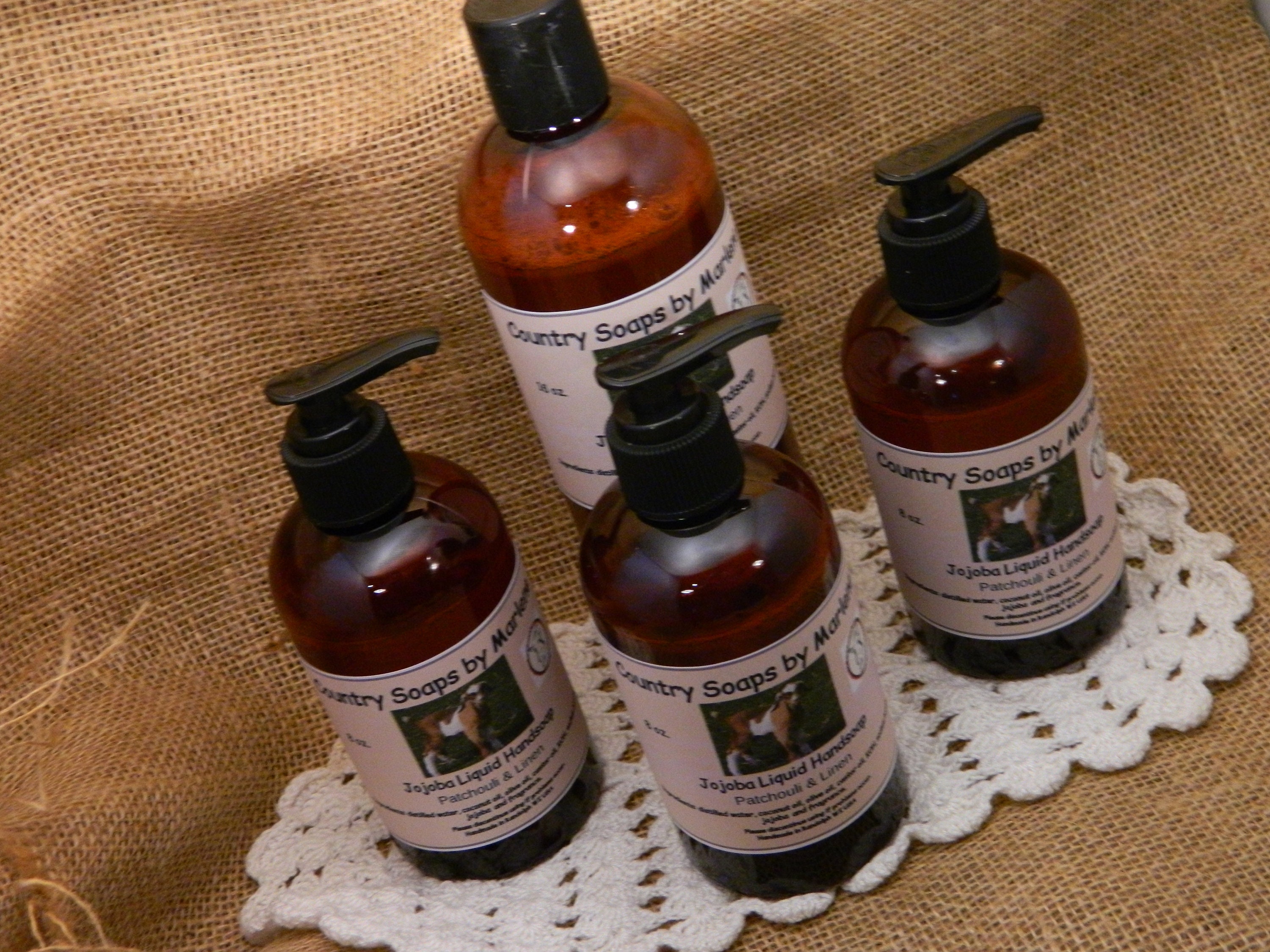 Patchouli and Linen Liquid Hand Soap 16 oz bottle refill size