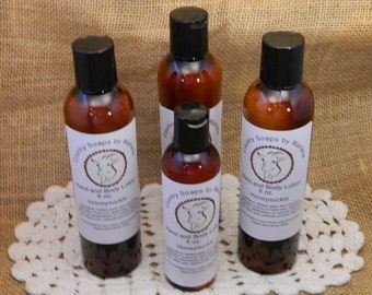 Honeysuckle 4 oz lotion made with aloe vera