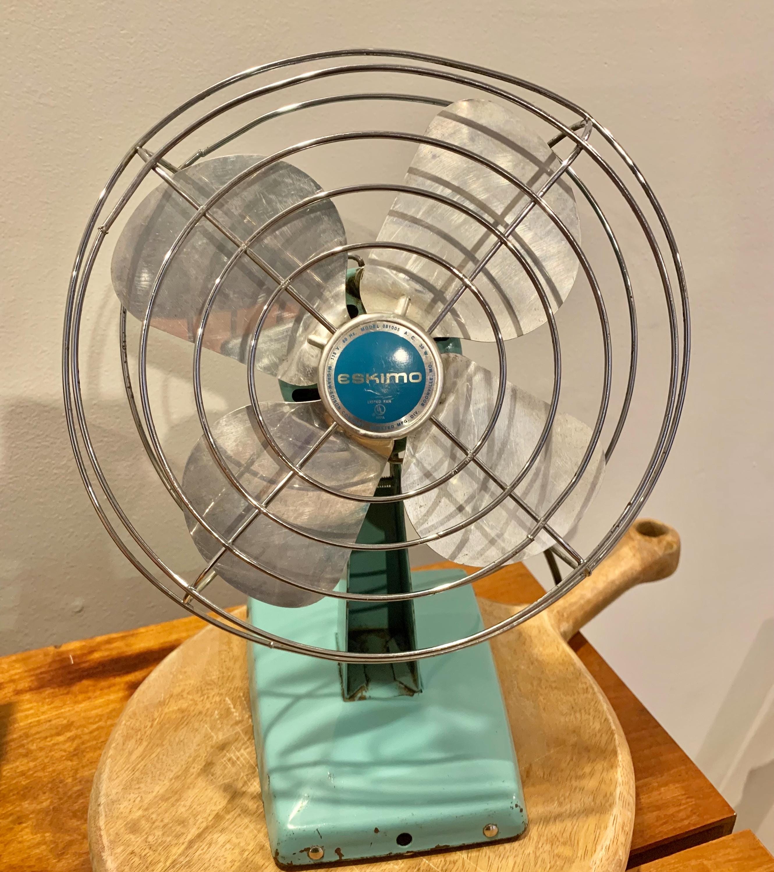 ビンテージ Eskimo 扇風機 アメリカ 1940s ESKIMO 巨大 ビンテージ 扇風機 Φ44.5cm アンティーク