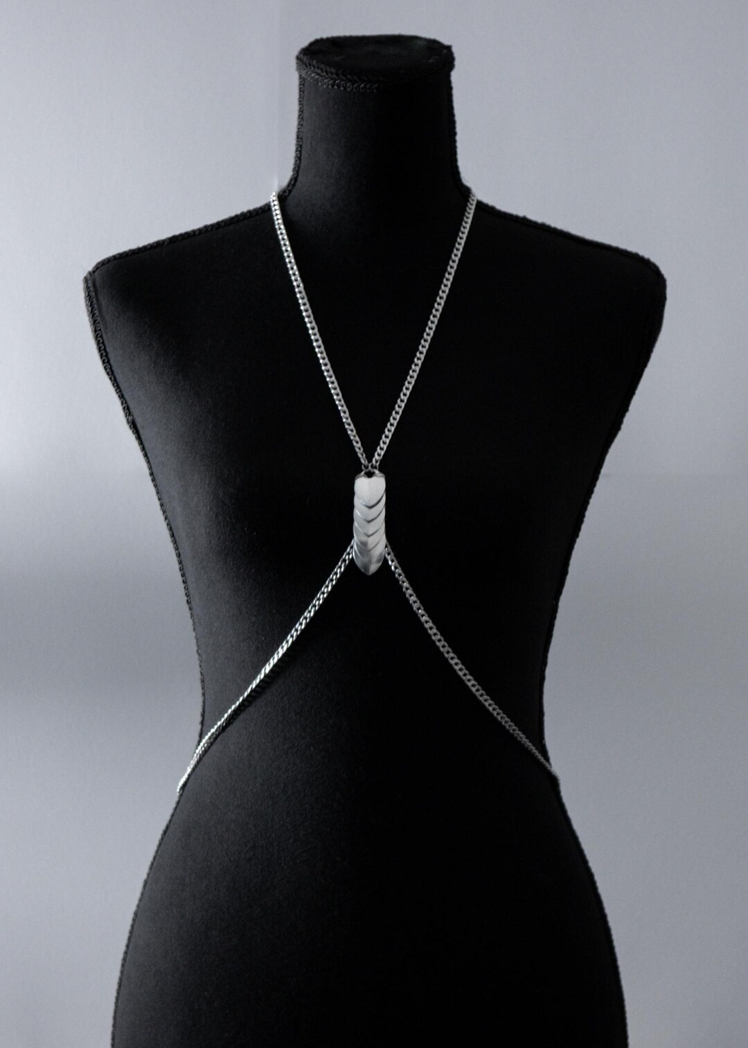 Scalemail Body Chain Harness | Adjustable Stainless Steel & Aluminum ...