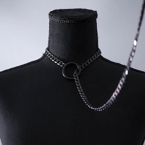 Black Slip Chain Necklace | Limited Edition Halloween | Stainless Steel Chain & O-Ring