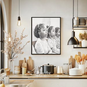 Black Family Art Print: Sunday School Children (Digital Download)