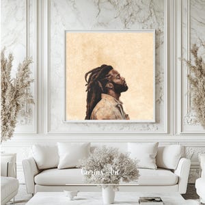 Black Love Art Print: Empowered Man Portrait (Digital Download)