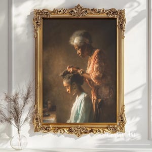 African American Grandmother Wall Art Tribute | Loving Black Grandmother JPG | Beautiful Home Decor for Every Room-5GRLR
