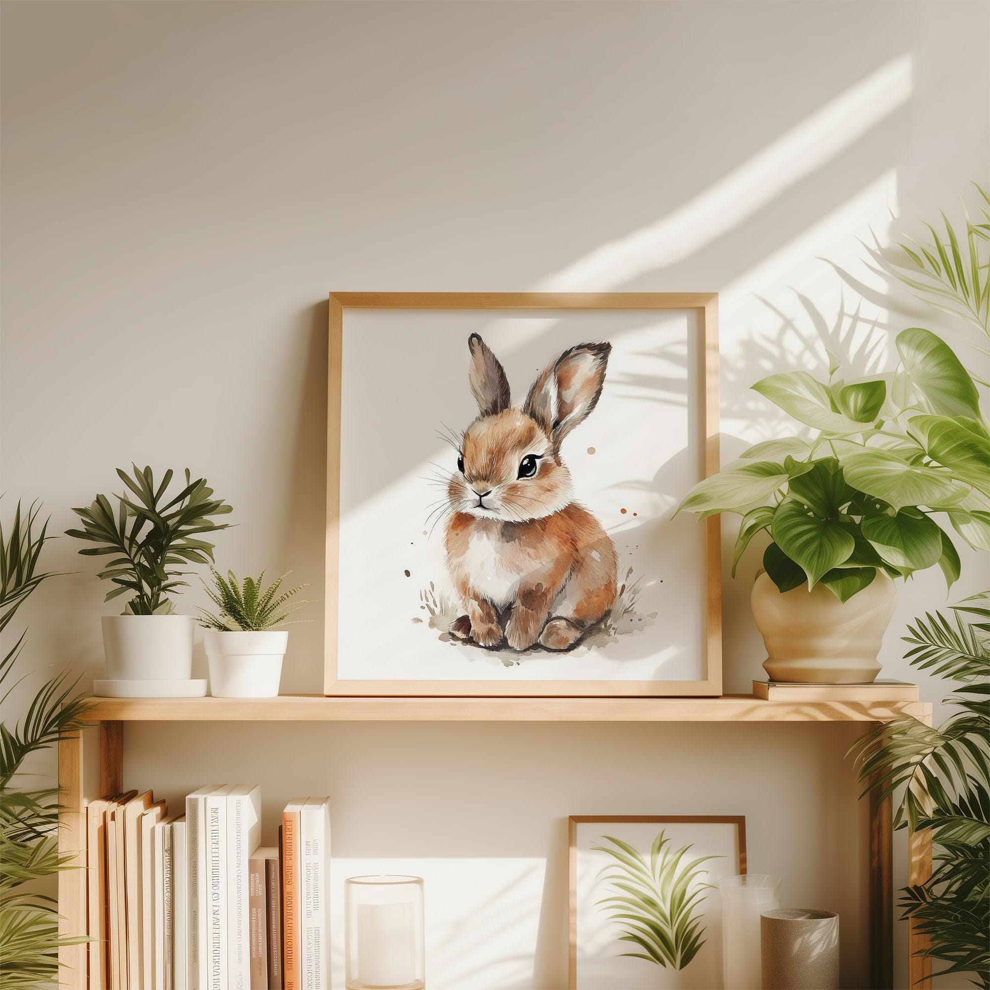 Sweet Ginger Baby Bunny Woodland Nursery Art Nursery Decor Baby Room ...