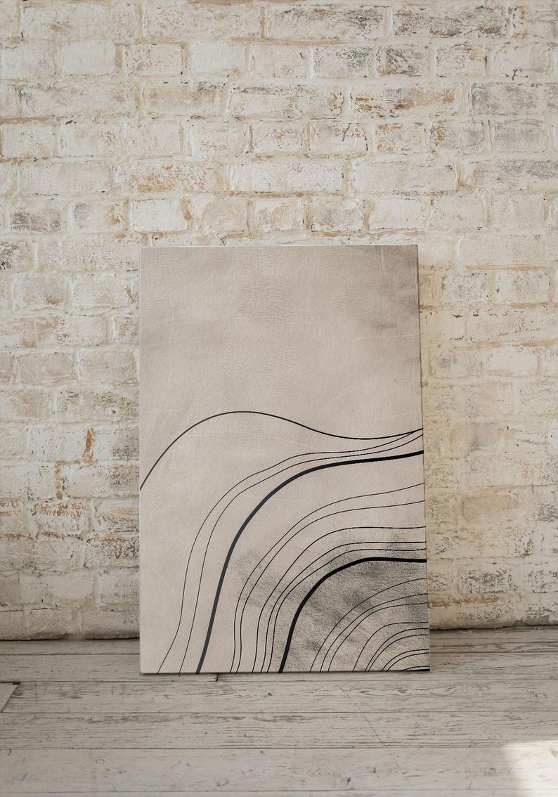 Picture of Gorgeous Minimalist Modern Zen Line Art | Yoga Studio | Simple Ink ...
