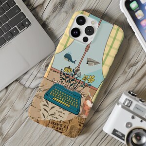 Writer Phone Case Bookscrap Phone Case Book Lover Gift Cover for iPhone 16 15 14 13 12 11 8 XR XS Samsung Galaxy S24 23 22 21