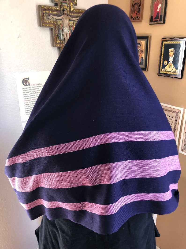 Handwoven Catholic Rosary Prayer Shawl for Lent and Advent Etsy