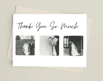 Wedding Thank You Card Template & Message