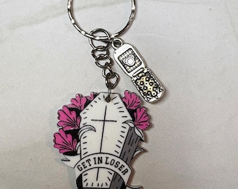 Alt Y2K Get In Loser Keychain