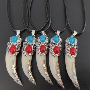 Collier dent de loup - 16 pouces