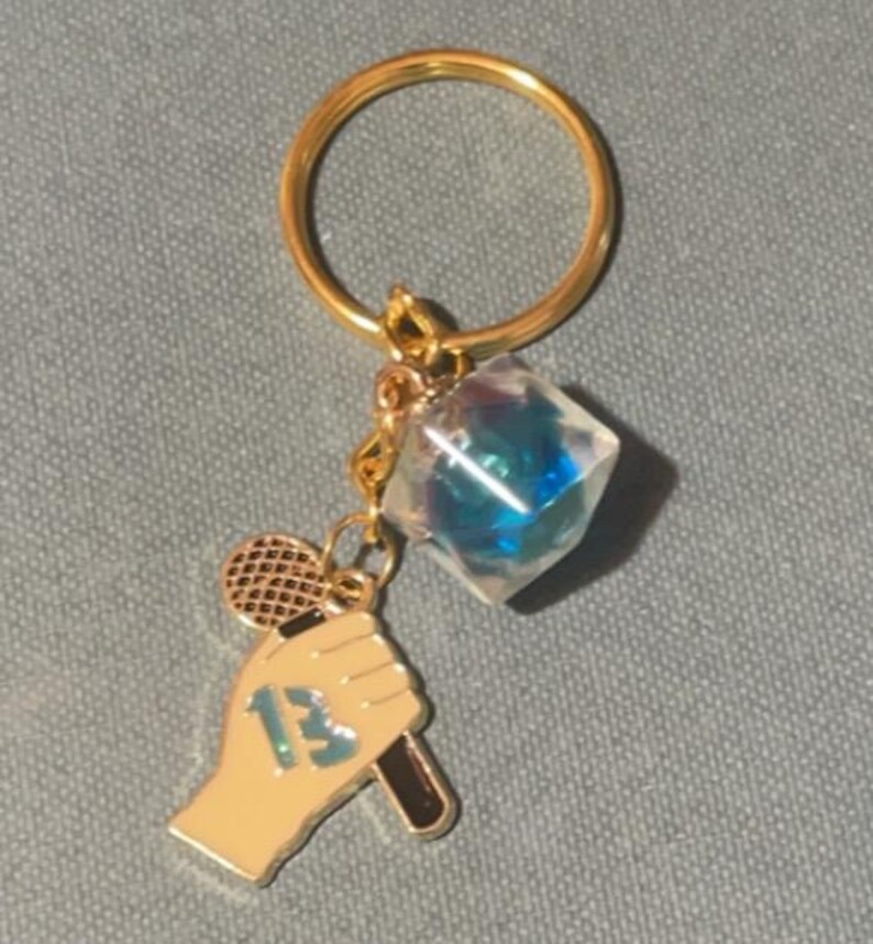 13 Swiftie Hand & Mic Nyckelring | Blå bild 3