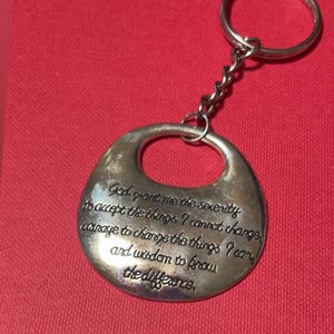 Serenity Prayer Keychain