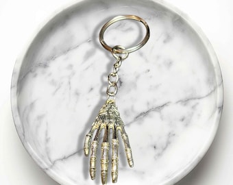 Skeleton Hand Keychain