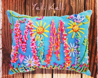 Special Size Bohemian Name Pillow Made To Order YelliKelli